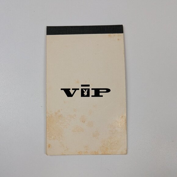 Vintage 1960s Playboy VIP Bunny Logo Blank Notepad Rare Find - Picture 1 of 5
